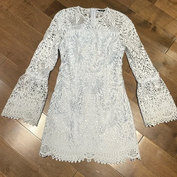 lace plus size floral dress Long Sleeve Floral A-Line Plus Size Dress by LaDivine CD233C – The Dress  Outlet main image 0